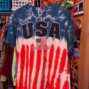 washington, d.c. usa tie dye tee